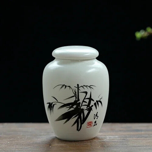 Ceramic Tea Caddy Household Storage Sealed Tank Travel Jar