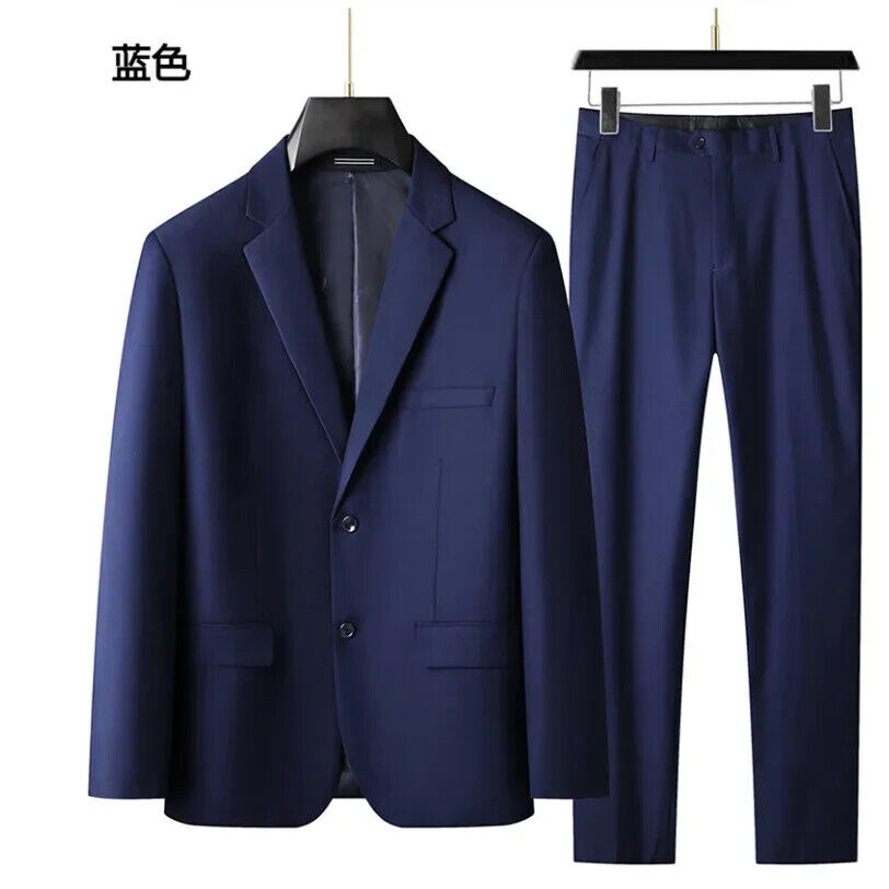 Men's Suit (suit + Vest + Trousers) Plus Fat Wedding Dress 3/2 Sets FourSeasons