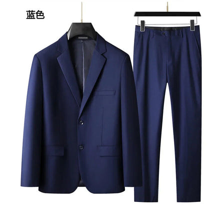 Men's Suit (suit + Vest + Trousers) Plus Fat Wedding Dress 3/2 Sets FourSeasons