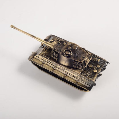 1:72 WW II Germany The King Tiger Heavy Tank Model All-metal Bronze