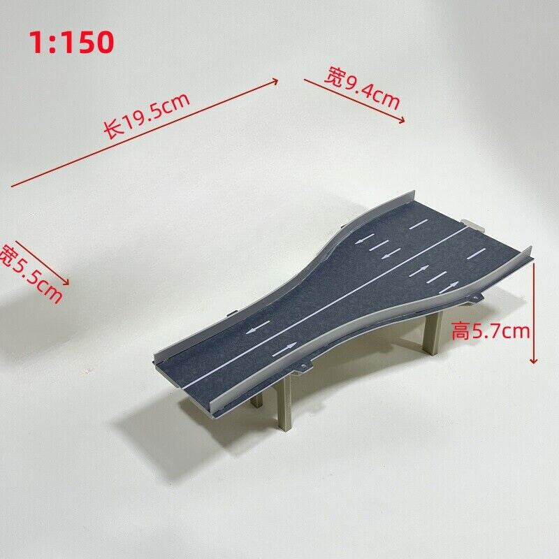 1/64 /150 Scale Diorama City Highway Street Road Bridge Model Scene Viaduct Toys