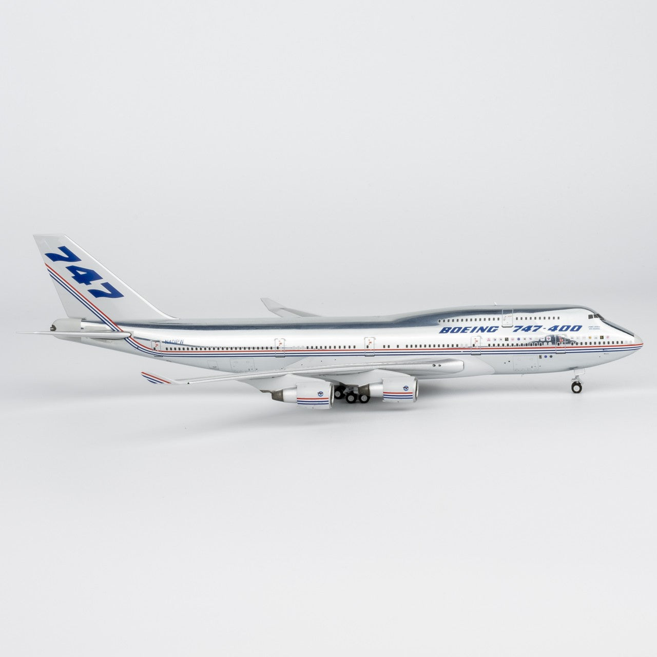 1:400 NGmodels Boeing B747-400 N401PW Passenger Airplane Diecast Plane Model