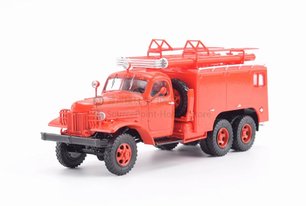 1:43 SSM PMZ-16V Chemical Foam Fire Truck Engine Construct Machine Diecast Model
