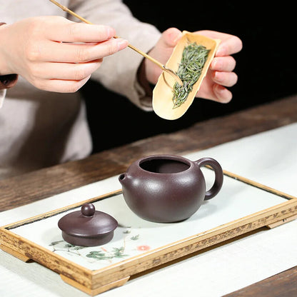200ml Yixing Purple Clay Teapot Xishi Tea Pot 188 Ball Hole Kettle Zisha Teaware