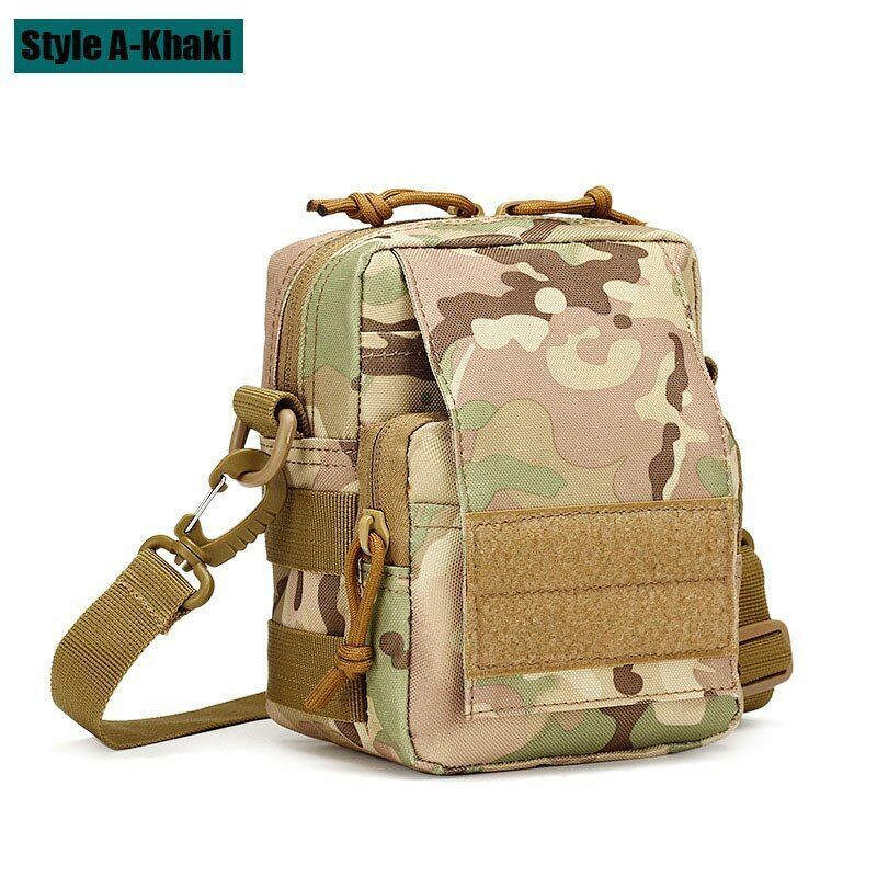 Tactical Pouch Shoulder Waist Bag Waterproof Nylon Multifunction Hunting Travel
