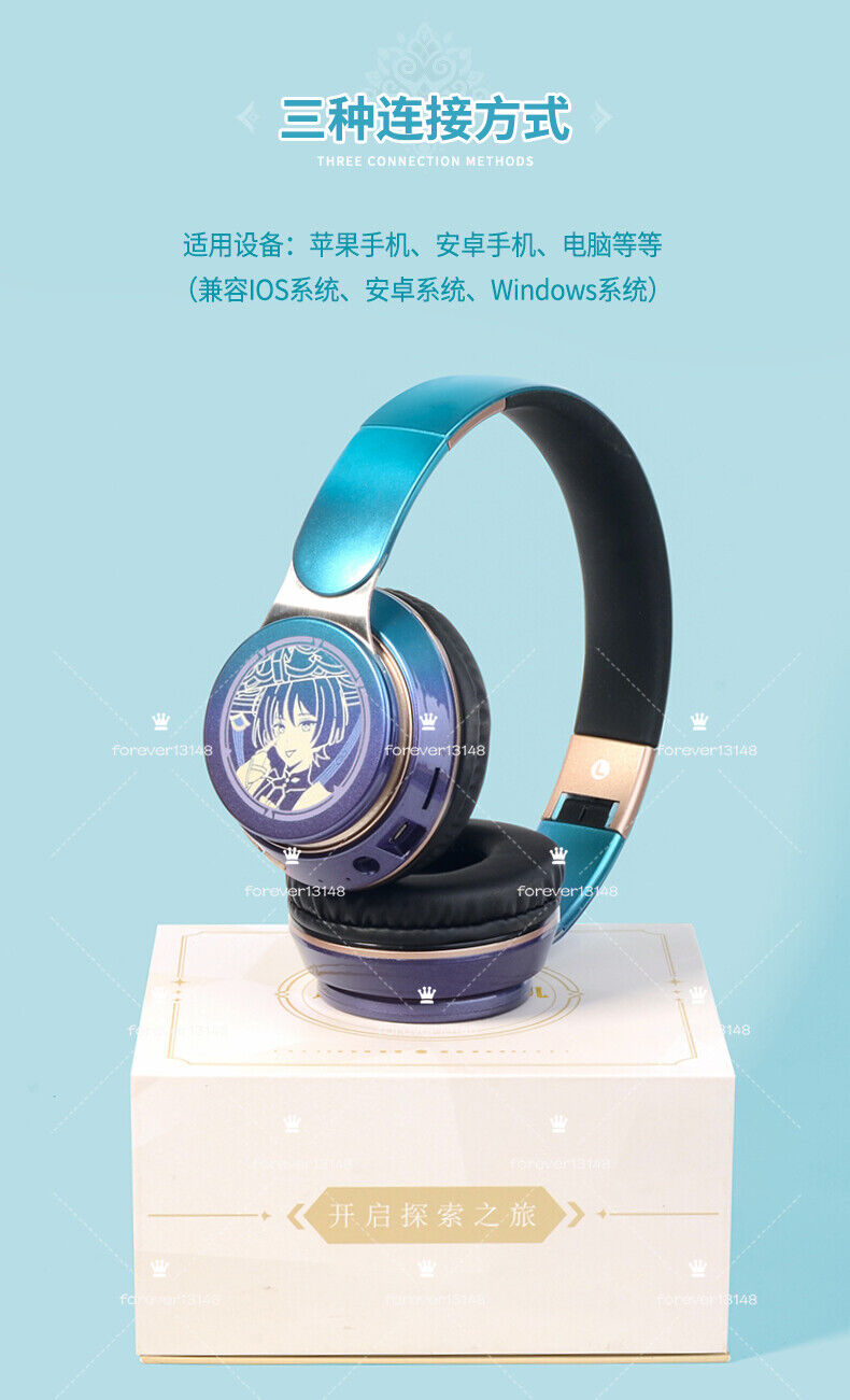 Genshin Impact Wanderer Balladeer Cosplay Wireless Bluetooth Headset Foldable