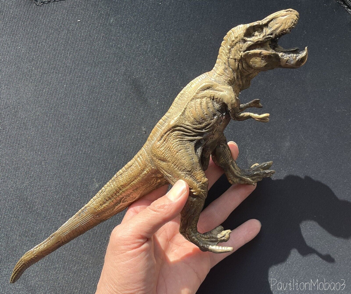 Brass Dinosaur Figurine Feng Shui Statue Animal Wild Beast Decor