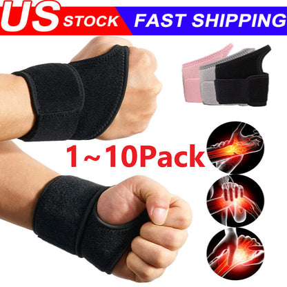 Wrist Hand Brace Support Carpal Tunnel Sprain Arthritis Gym Splint Left / Right