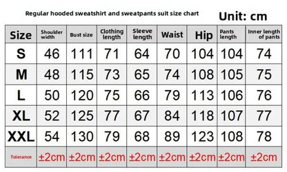 Men's Thickened Hoodie and Pants Set Casual Sportswear