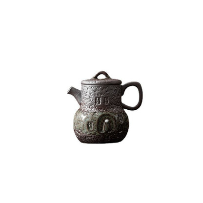 120ml Yixing Ceramic Tea Pot Kung Fu Tea Set Retro Handmade Crafts China