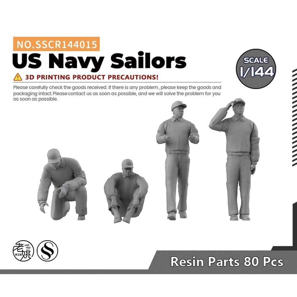 Yao's Studio SSCR144015 1/144 Model Upgrade Parts US Navy Sailors