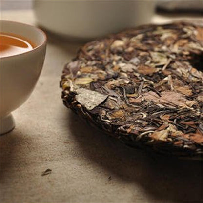 Fuding Shoumei Bai Mu Dan White Tea Old Ecology White Peony Craft Tea Cake 300g