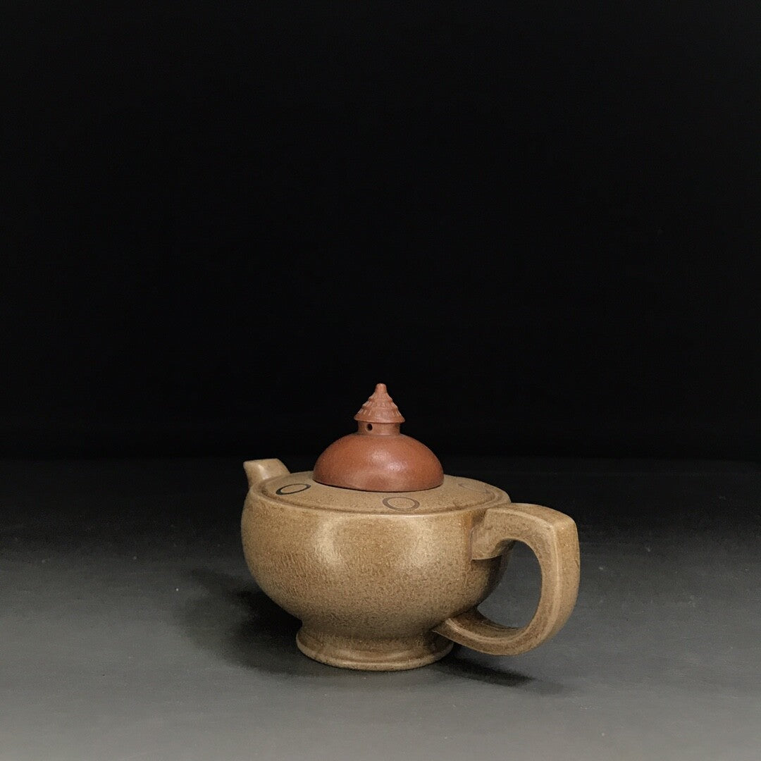 vintage chinese yixing purple clay teapot zisha ceremony carving Collectible art