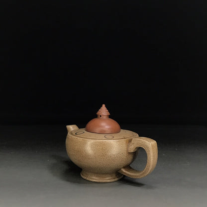 vintage chinese yixing purple clay teapot zisha ceremony carving Collectible art