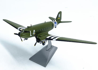 1:100 WLTK USAAF Douglas C-47(DC-3) L4 Transport Aircraft Diecast Fighter Model