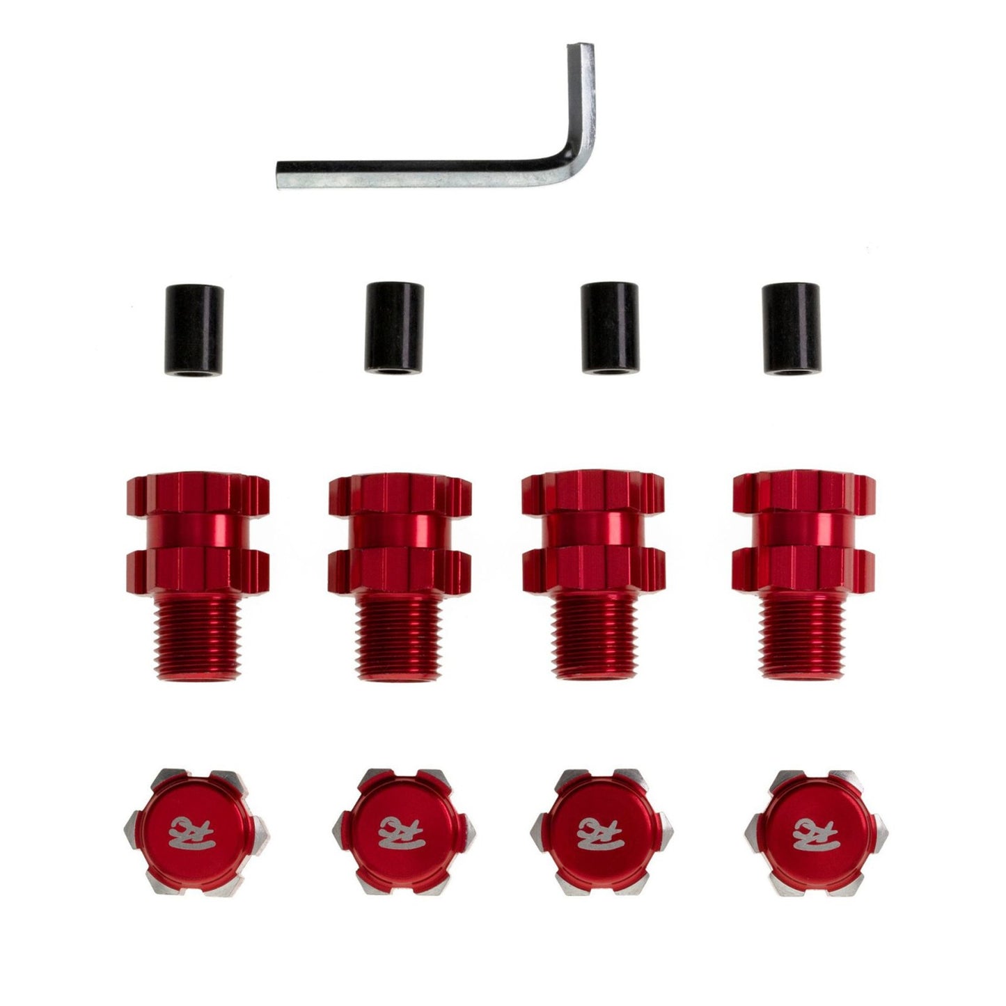 Red 1/10 RC Car 17mm Wheel Hex Hub Extension Connecter For Traxxas Maxx