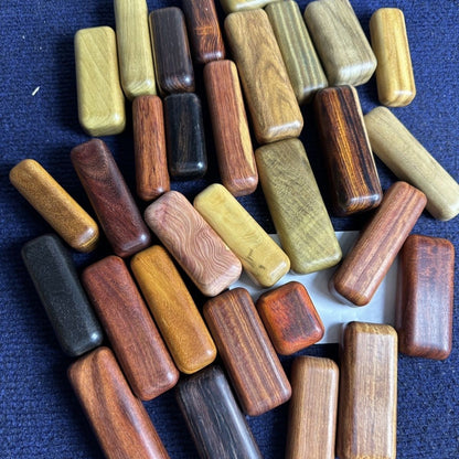 Imperfect Wooden Hand Grips 5-Pack Random Color Size 4-10cm