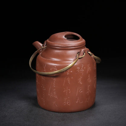 Chinese Yixing Zisha Clay Handmade Exquisite Teapot（洋桶 底款：顾景舟）