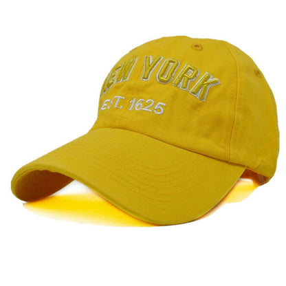 Mens Womens Washed Cotton Vintage NY Est.1625 Baseball Dad Cap Adjustable Hat