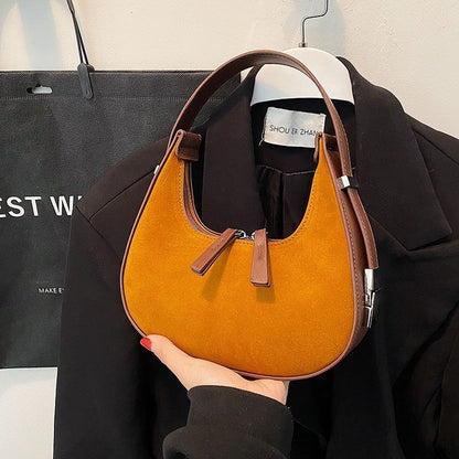 Small Shoulder Bags Vintage Crossbody Bags Armpit Bag Clutch Handbags Zipper 1PC