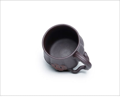 real yixing zisha tea cup with handle pumpkin design mug master cup 100ml China