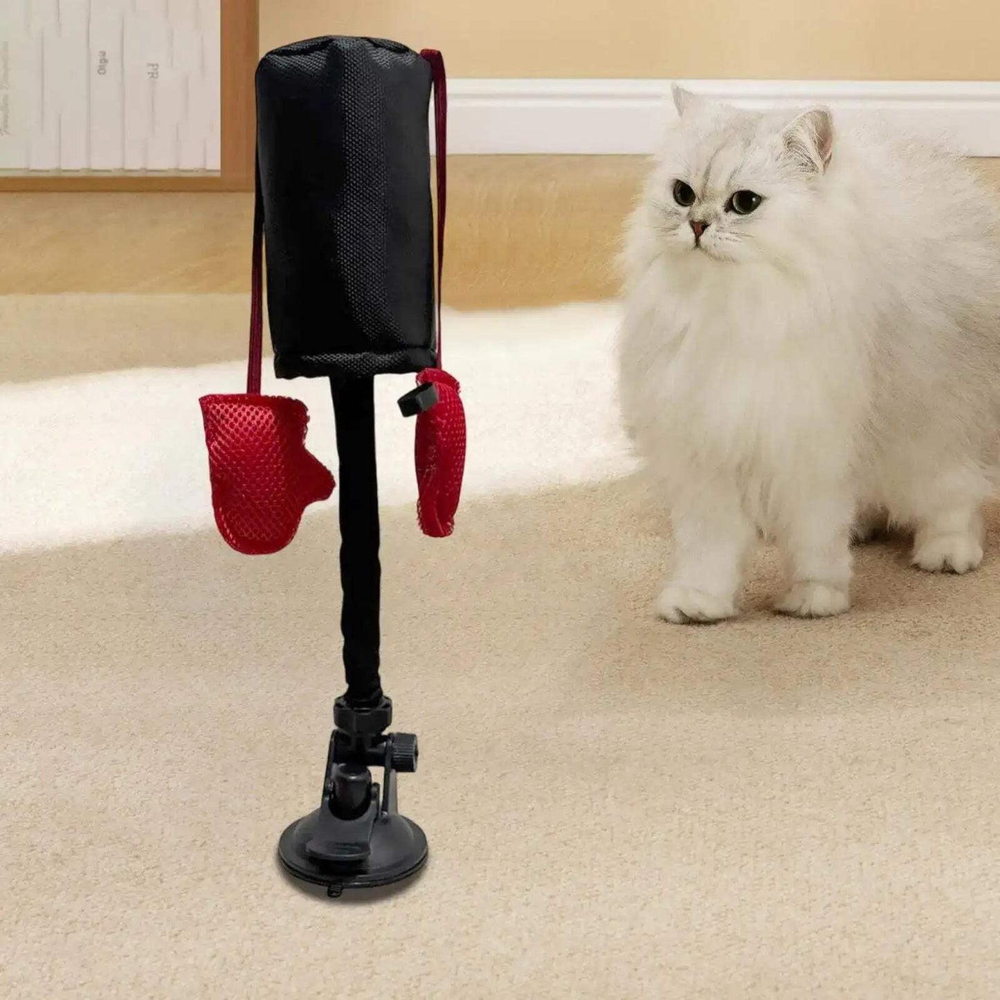 Interactive Cat Punching Bag Toy with Suction Cup