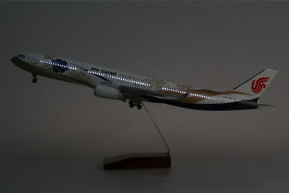 47CM AIR CHINA AIRBUS A330 Passenger Plane Led Sound Light Resin Aircraft Model