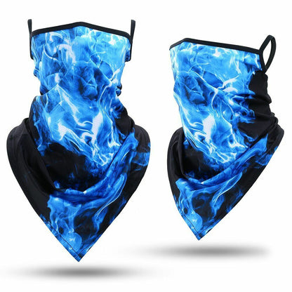 Printed Bandana Cycling Ear Face Mask Neck Gaiter Hunting Running Scarf 26*42 CM