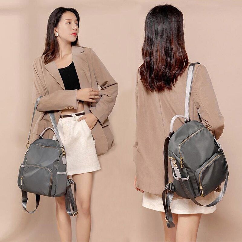 Women Backpack Oxford Cloth Lady Travel Leisure Canvas Bag Girl Schoolbag