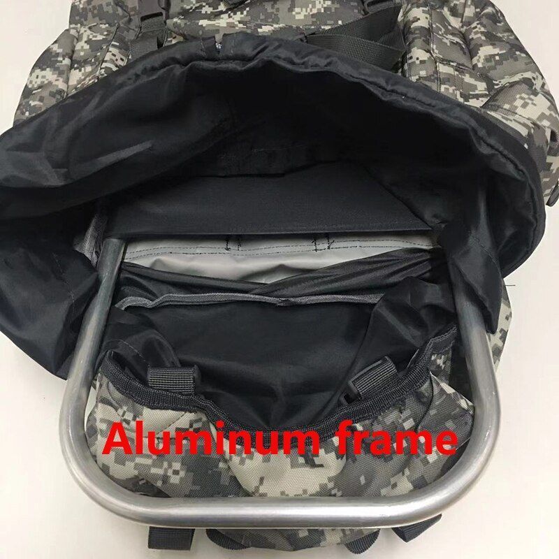 Tactical Black Backpack 70L Climbing Backpacks Oxford Traveling Bags 70*30*23 CM