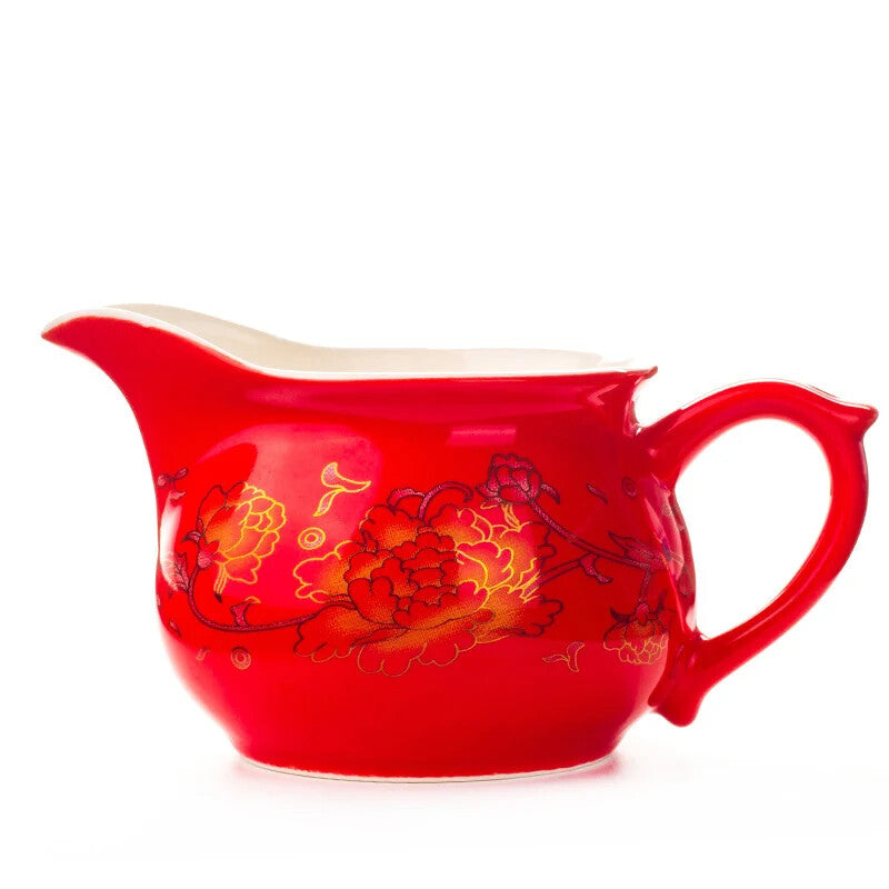 12CM Gongdao Cup Mug Tea Set Golden Dragon Teapot Drankware Justice Cup Teapot
