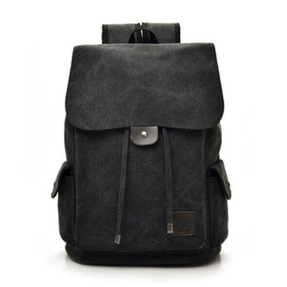 Canvas Men Backpack Shoulder School Rucksack Bag Boys Travel Camping Bags