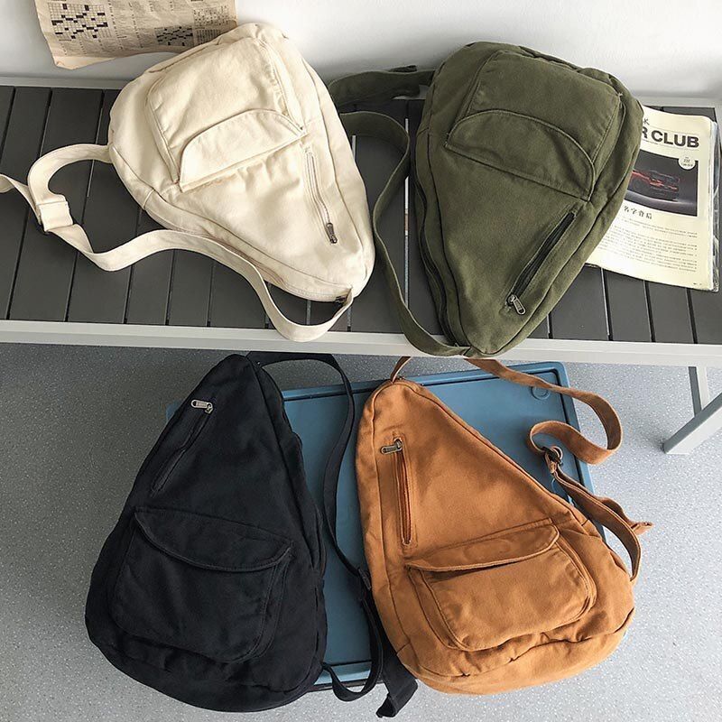 Women Shoulder Messenger Bag Canvas Crossbody Female Bag High Quality Chest Bag