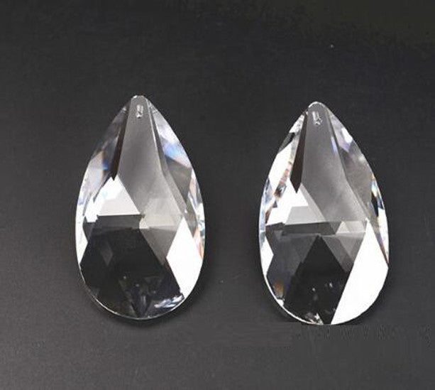 28/38/50/63/76mm Clear Glass Chandelier Crystal Prisms Lamp Parts Teardrop