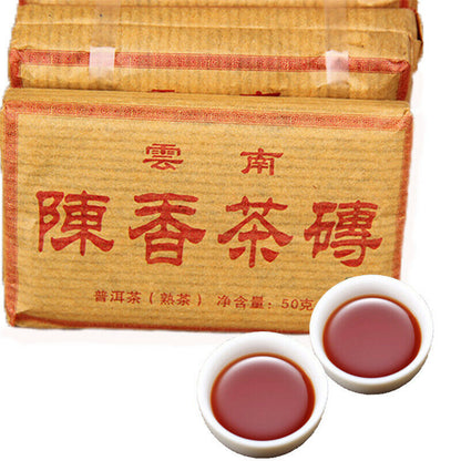 Puer Tea 50g Yunnan Pu-erh Ripe Tea Black Tea Slimming 100% Natural Green Food