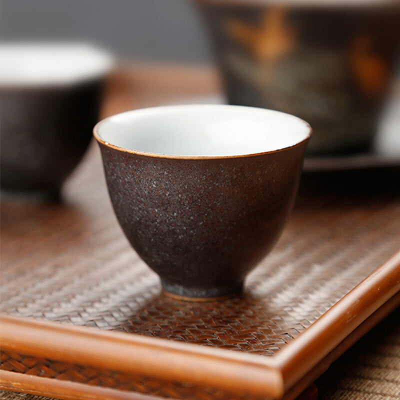 Tea Cup Chinese Tea Cup Crane Relief Creative Kungfu Tea Cup Master Cup Of Tea