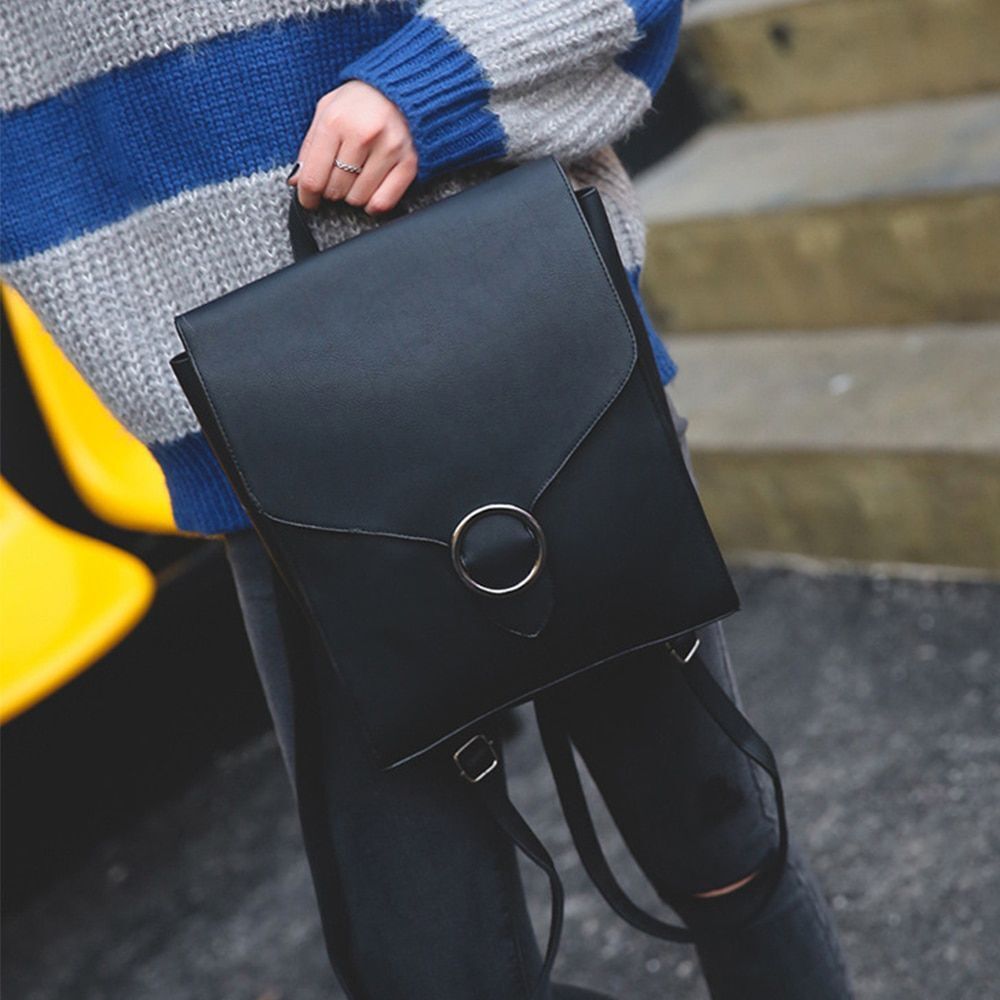 Backpack Synthetic Leather Bags Shopping High Quality Backpack Purse 25*11*31 CM
