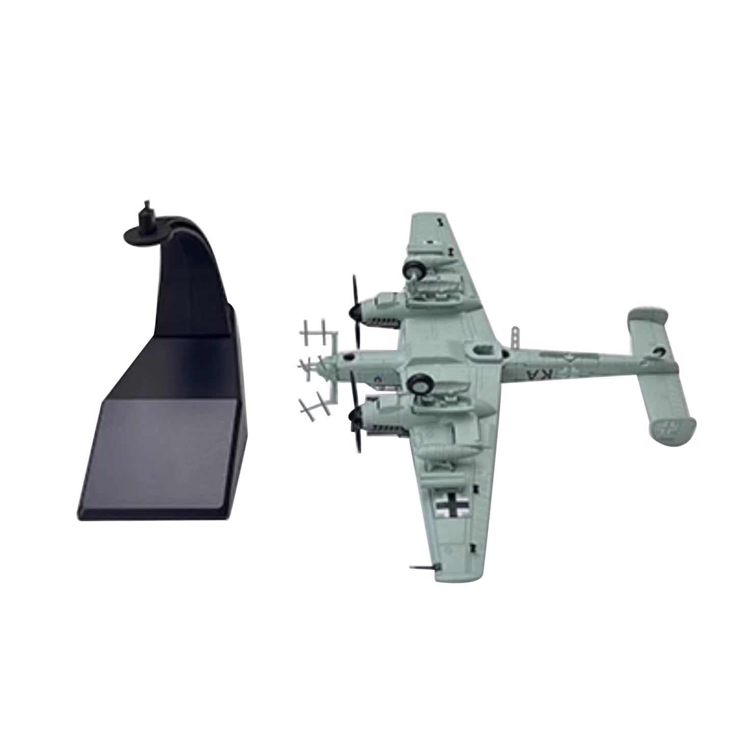 1/100 Scale Diecast Alloy WWII German Messerschmitt BF110 Fighter Model Toy Gift