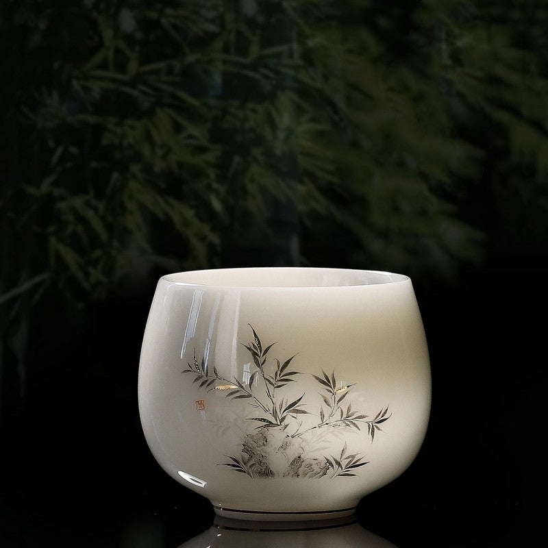 Boutique Tea Cup On Sales Fat Muttle Jade Porcelain Color Enamel Craft Cup China