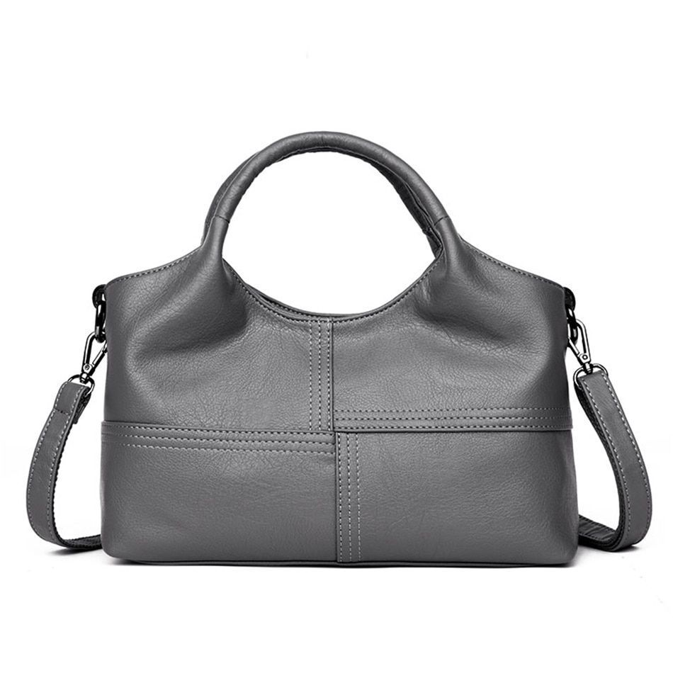 Soft Genuine Leather Handbag Small Casual Messenger Shoulder Bag Crossbody Purse