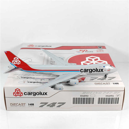 1:400 JC Wings cargolux BOEING B747-8 Passenger Airplane Diecast Model