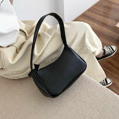 Women's Bag Solid Color Armpit Underarm Shoulder Bags Handbag Purse 270*160*60mm