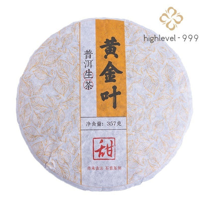 357g Authentic Yunnan 2021 Huangjinye Fragrant Sweet Pu'er Tea Raw Tea Cake