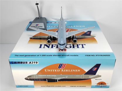 1:200 InFlight United Airlines A319 Passenger Airplane Diecast Plane Model