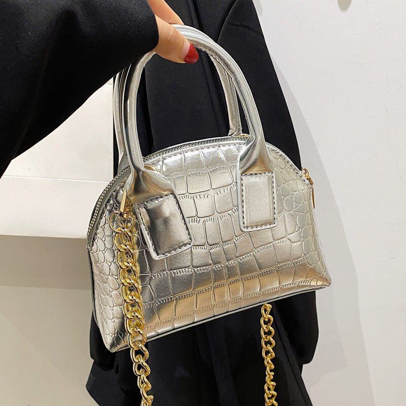 Pattern Synthetic Leather Crossbody Bag Shoulder Handbag Small Shell 20X15X6 CM