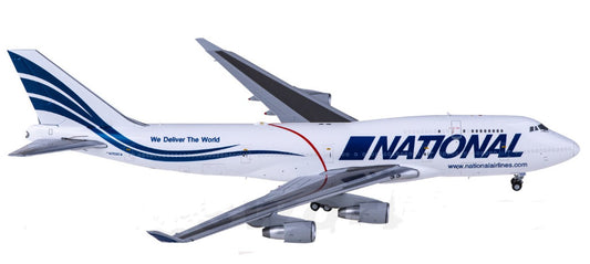 1:400 JC Wings NATIONAL BOEING 747-400 Passenger Airplane Diecast Aircraft Model