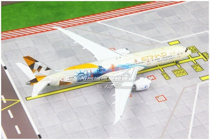 1:400 JC WINGS ETIHAD AIRWAYS BOEING 787-9 Passenger Aircraft Diecast Model
