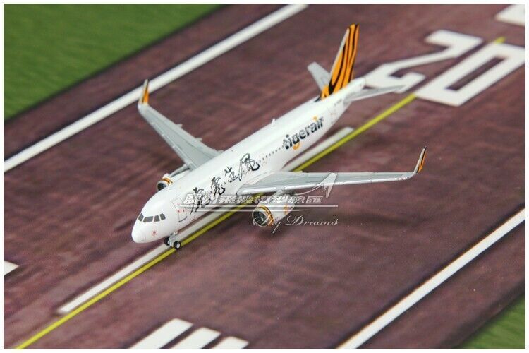 1:400 JC Wings Tigerair AIRBUS A320 Passenger Airplane Diecast Aircraft Model