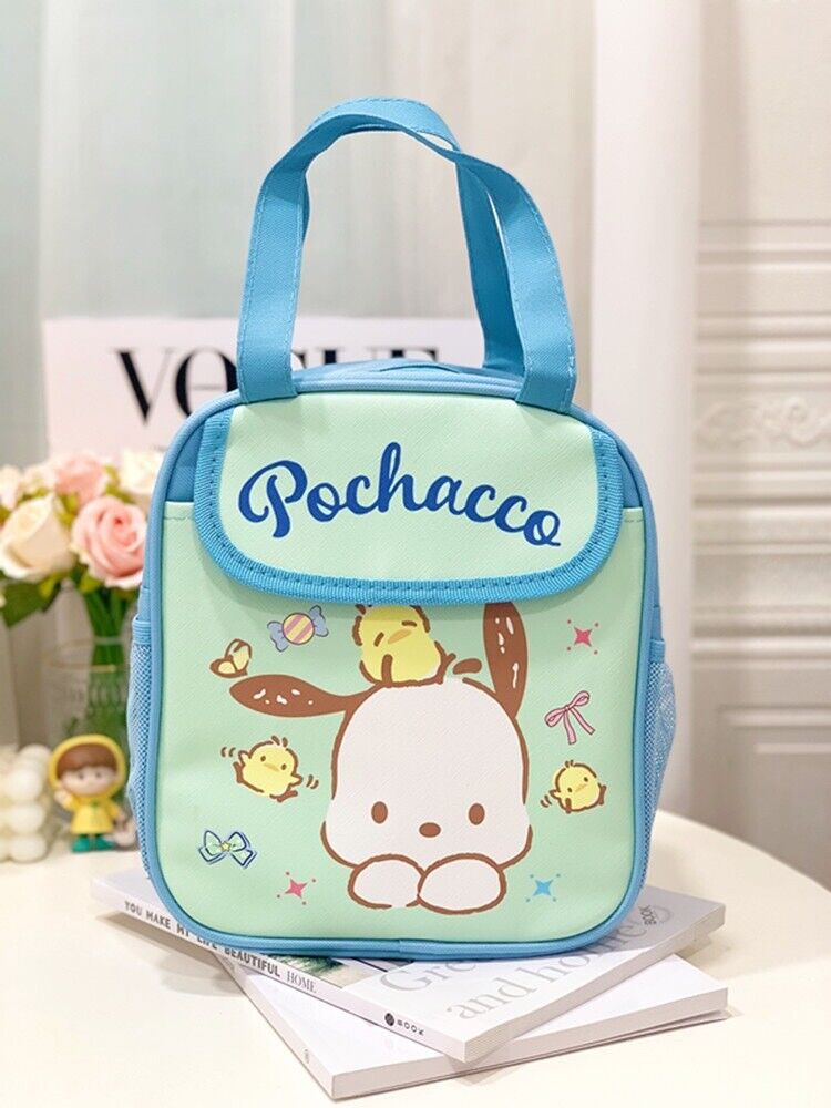 My Melody Cinnamoroll Kuromi Hello Kitty Lunch Bag Insulated Cooler Handbag Tote