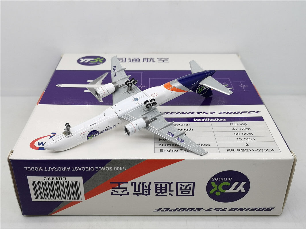 1:400 JC Wings YT Airlines B757-200 Passenger Airplane Diecast Aircraft Model